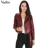 Women Candy Color Faux Leather For Women