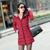 Long Sleeve Down Parka Slim Casual Quilted Chaquetas Jacket