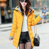 Long Sleeve Down Parka Slim Casual Quilted Chaquetas Jacket