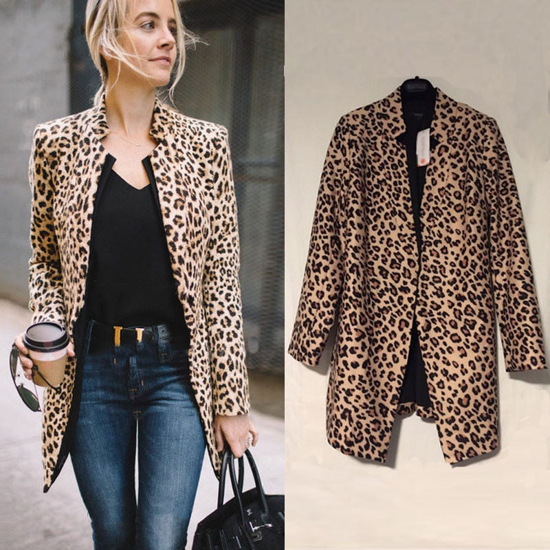 Leopard Sexy Winter Warm Jacket