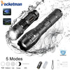 2000LM + 3800LM LED flashlight