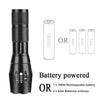 2000LM + 3800LM LED flashlight