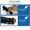 2000LM + 3800LM LED flashlight